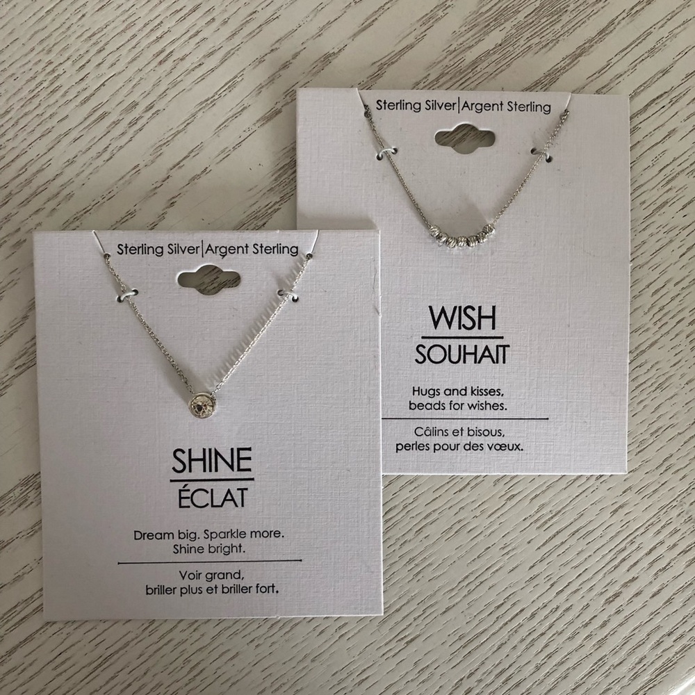 Silver Necklaces Duo